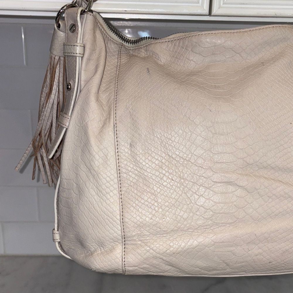 Michael Kors Bag Purse Handbag Leather Snakeskin Embossed Crossbody Shoulder Bag - Picture 5 of 14